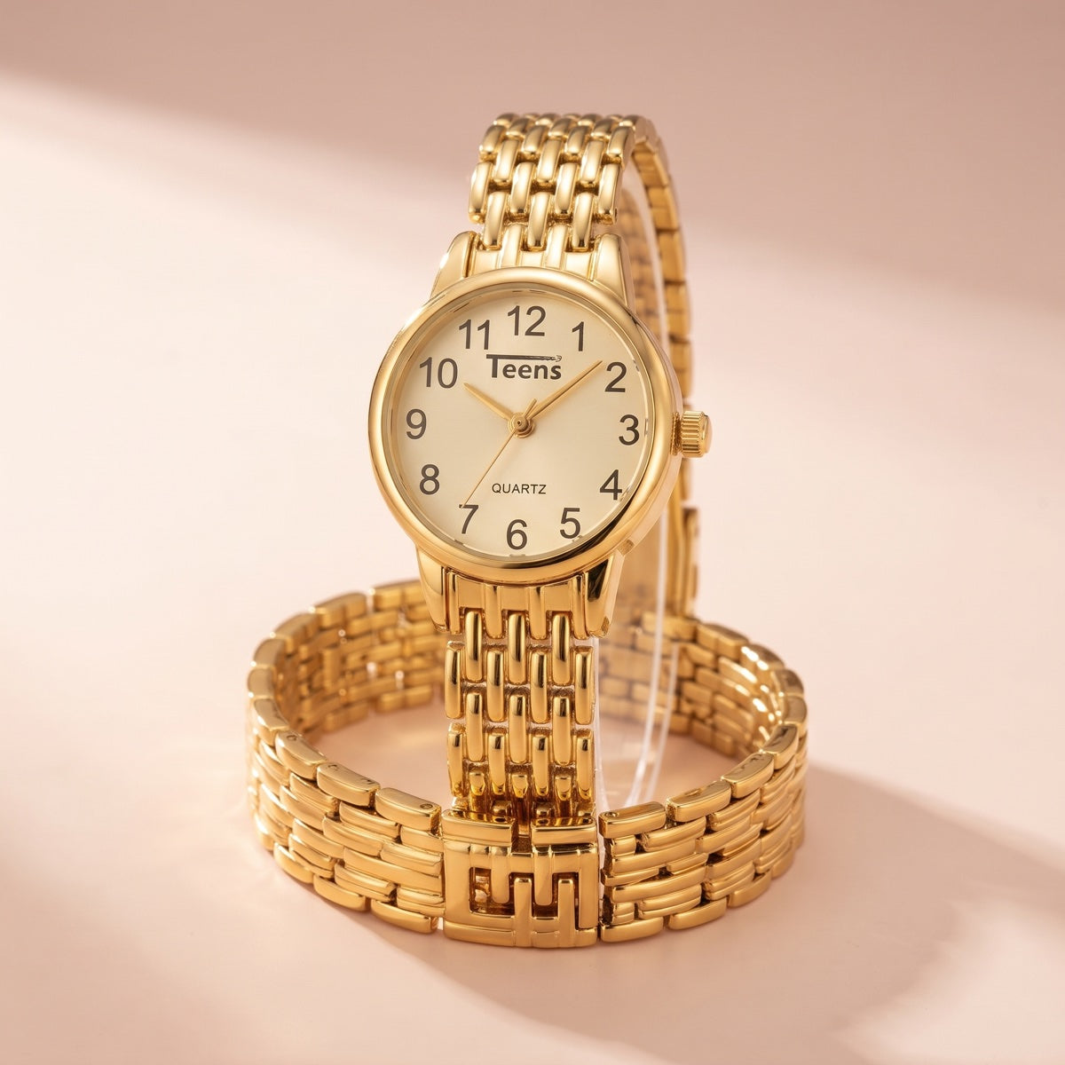 Reloj de dama Teens en tono dorado