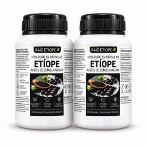 Pack de 2 frascos de Aceite Etíope de Semilla Negra Raíz Etíope