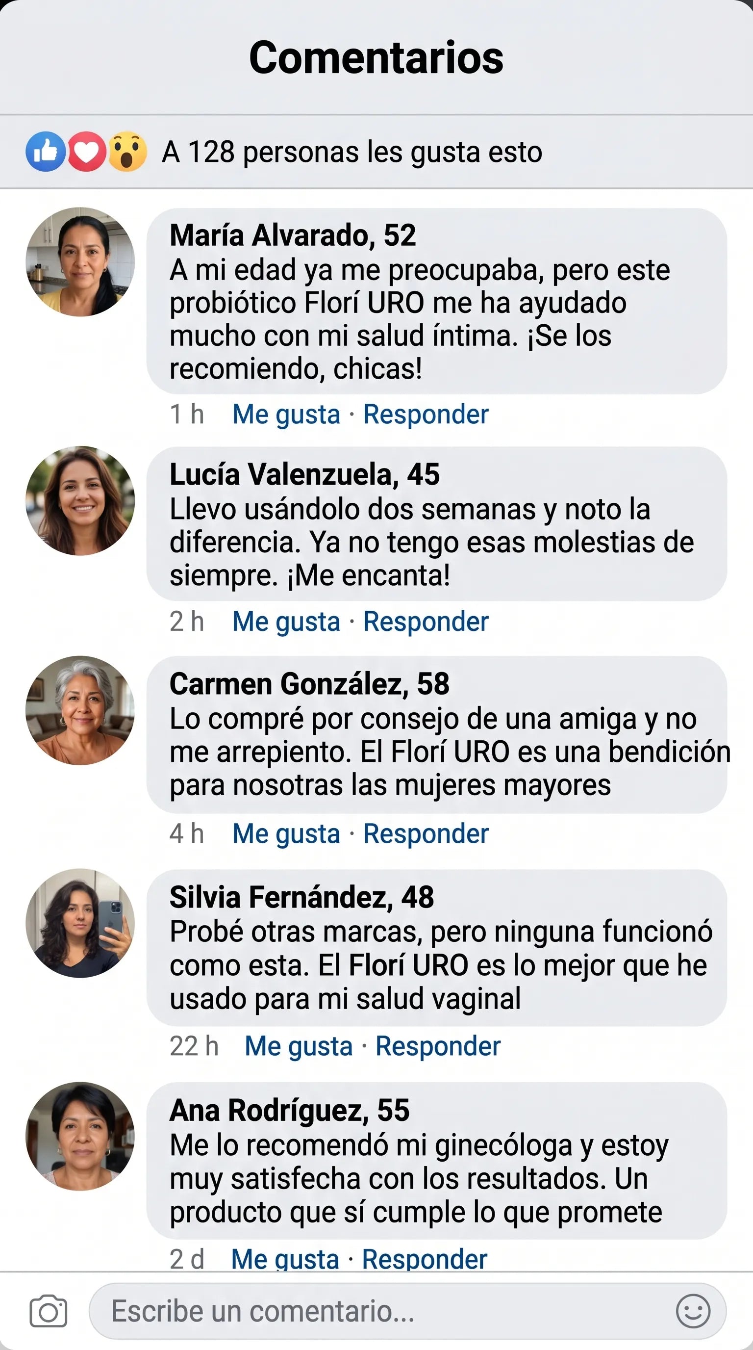 Comentarios de Facebook — mujeres colombianas hablando de Florí