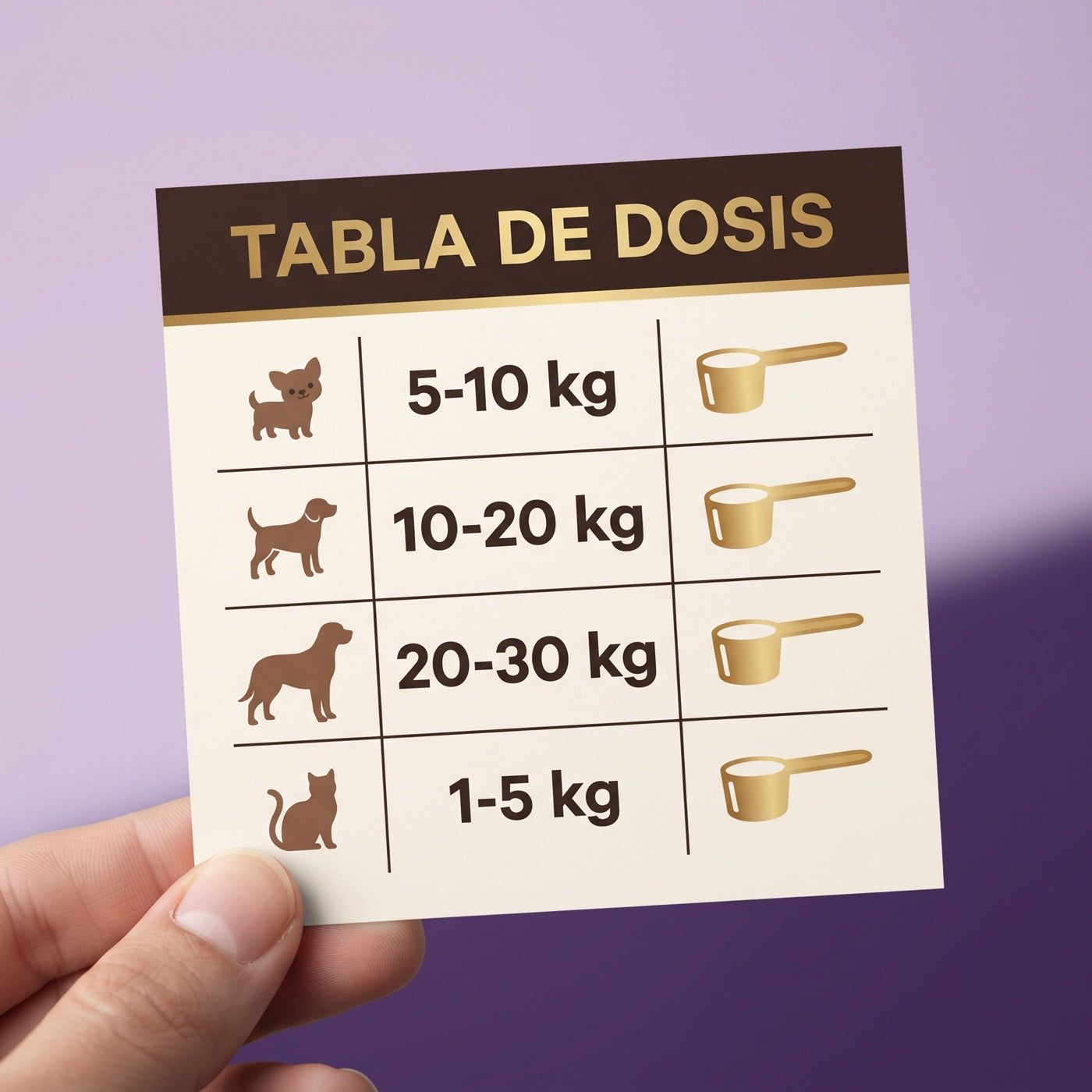 Tabla de dosis