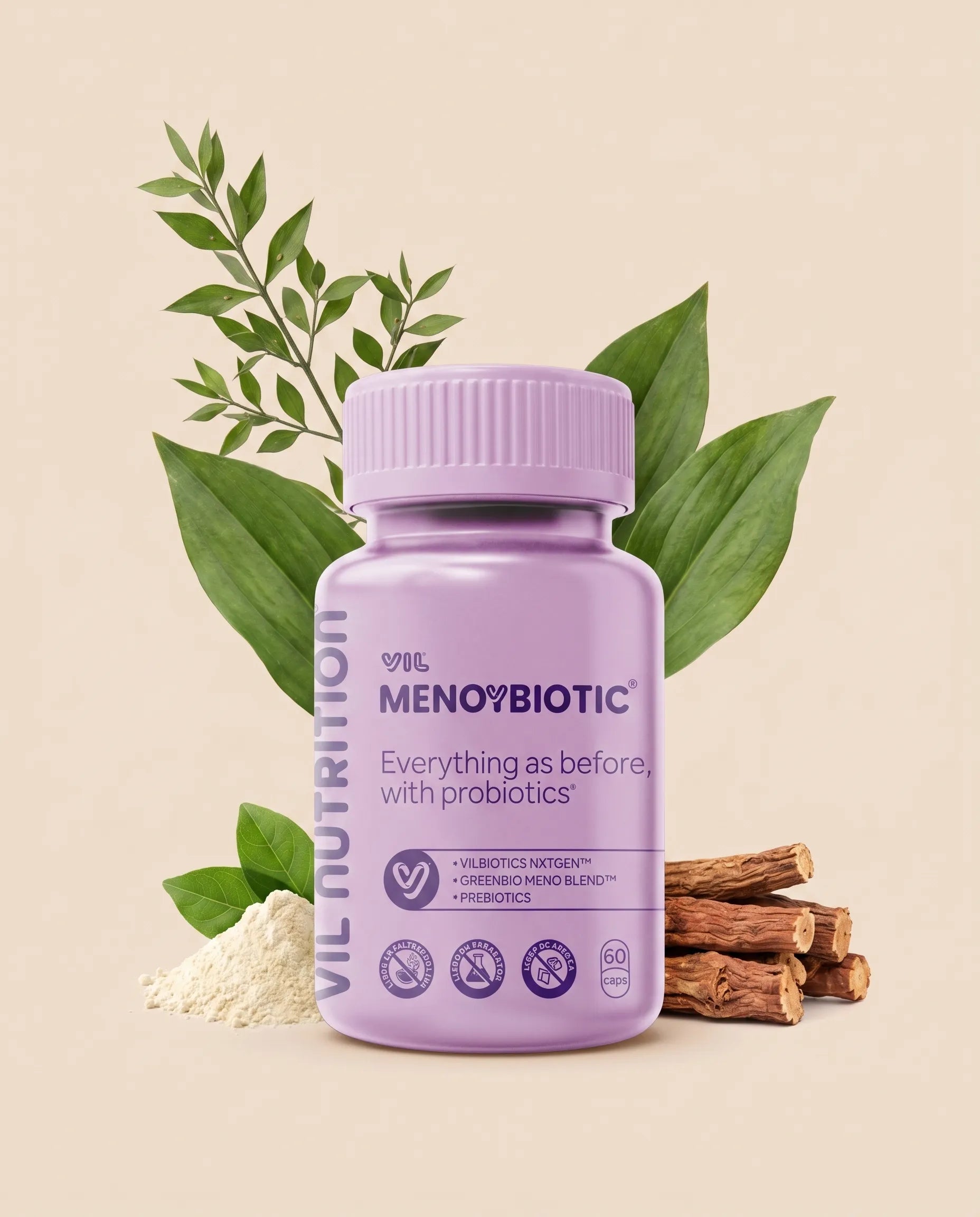 V.I.L. MenoYBiotic con ingredientes botánicos