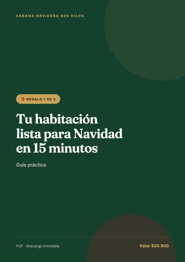 Guía: Tu habitación lista para Navidad en 15 minutos