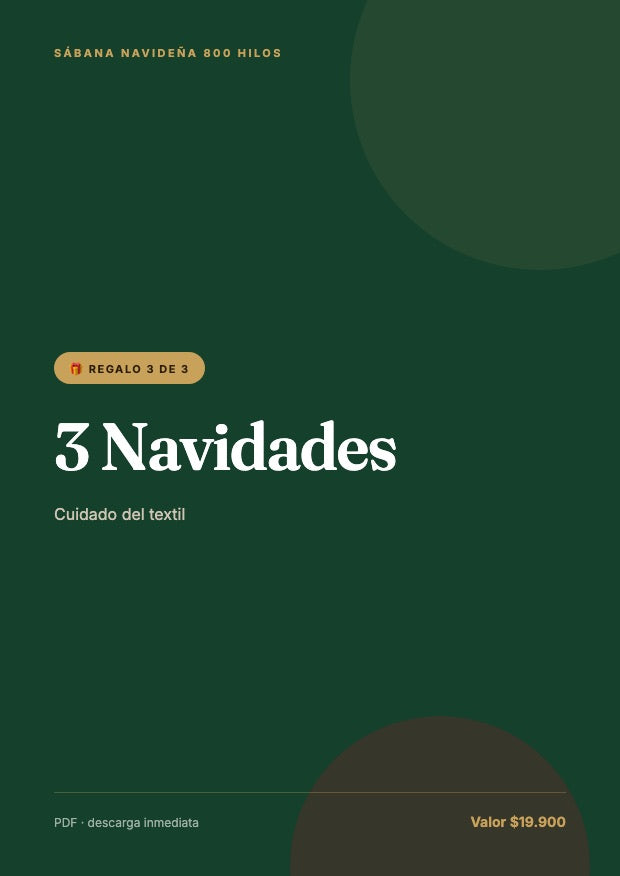 Guía: 3 Navidades, cuidado del textil